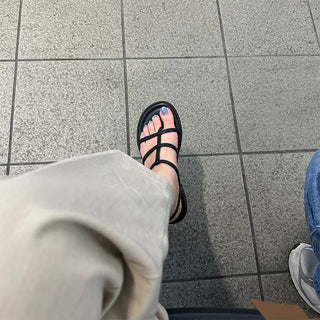 Strap belt sandals