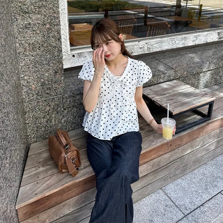 Polka Dot Girly Blouse
