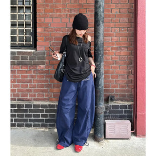 Front lettering pants