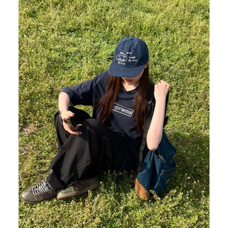 (Unisex) Point Embroidery Cap