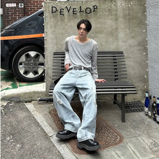Boat neck knit t-shirt