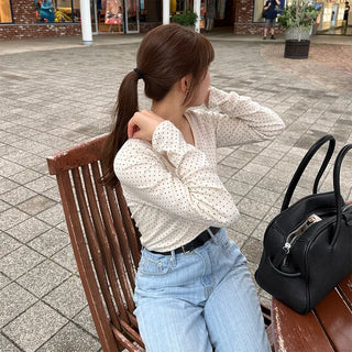 Polka Dot Long T-Shirt