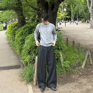 Wide basic slacks