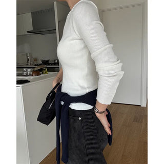 Simple ribbed cardigan