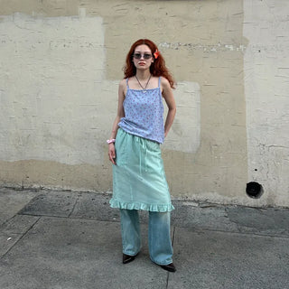 Layered ruffle skirt