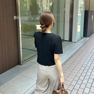 Square puff short jacket