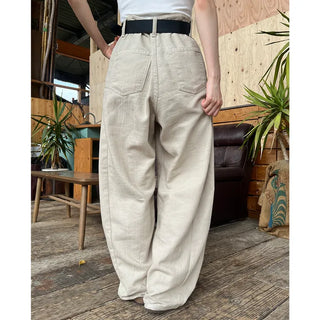 Side-strap wide-leg pants