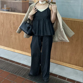 Camisole top denim set