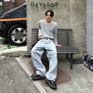 Boat neck knit t-shirt