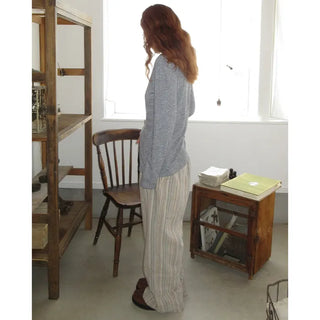 Striped Banding Pants