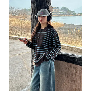Striped cardigan