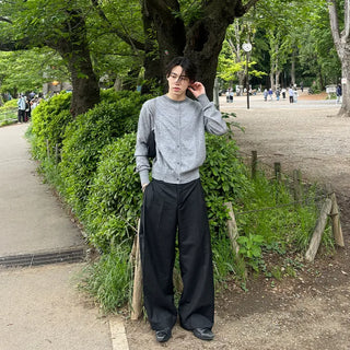 Wide basic slacks