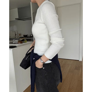 Simple ribbed round knit
