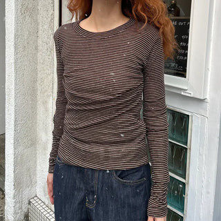 Soft border layered T-shirt