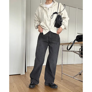 Lightweight cropped hoodie
