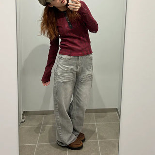 Smoky Wide Denim Pants