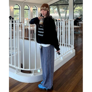 (Unisex) Striped Patch Pants