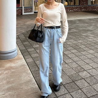 Loose-fit summer denim