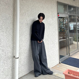 Soft, simple button knit