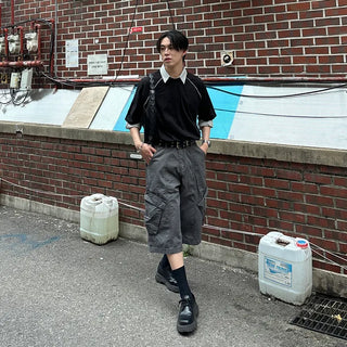 Loose, relaxed striped shirt