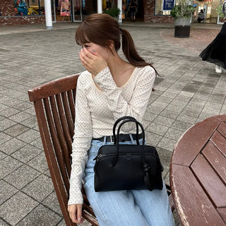 Polka Dot Long T-Shirt