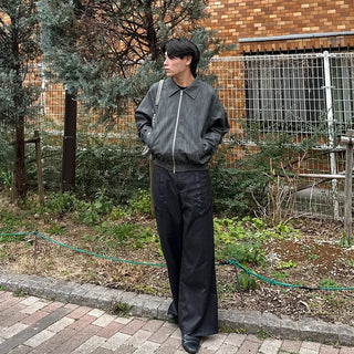 (Unisex) Basic Vegan Leather Jacket
