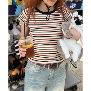 Striped Round T-shirt