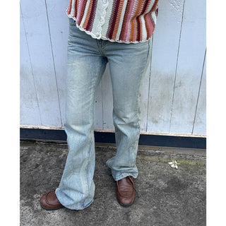 Semi-bootcut denim