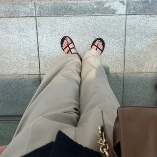 Strap belt sandals