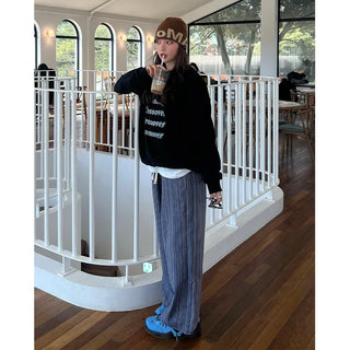 (Unisex) Striped Patch Pants