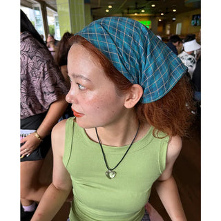 Checkered bandana