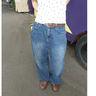 Suede square belt