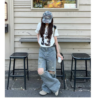 (Unisex) Camo Ball Cap