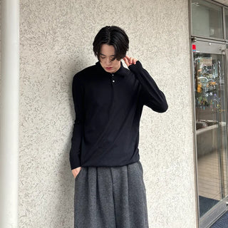 Soft, simple button knit
