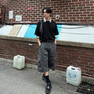 Loose, relaxed striped shirt