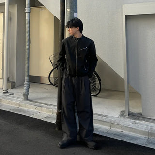 Crack Biker Eco Leather Jacket