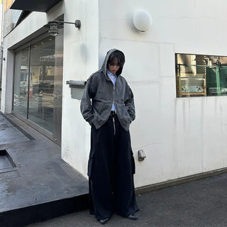 Pigmented Zip-Up Hoodie