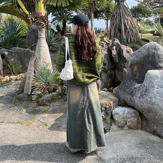 (Unisex) Melange Gradient Knit