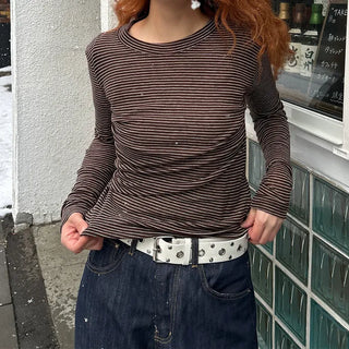 Soft border layered T-shirt