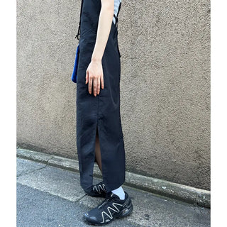 Backless long camisole dress
