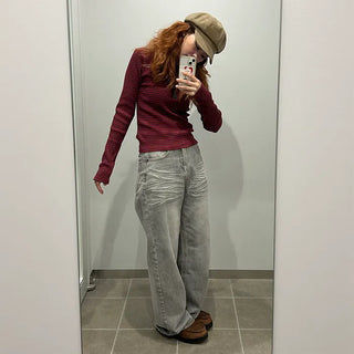 Smoky Wide Denim Pants