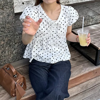 Polka Dot Girly Blouse