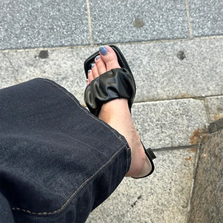 Gathered Sandals