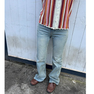 Semi-bootcut denim