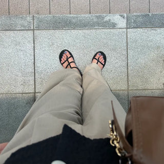 Strap belt sandals