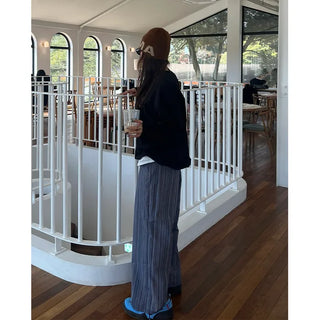 (Unisex) Striped Patch Pants