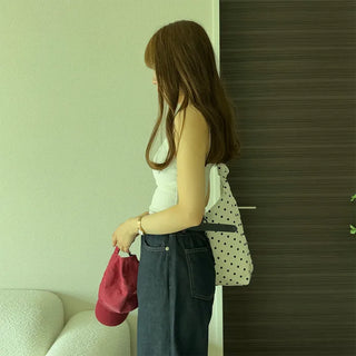 Shirred strap bra top