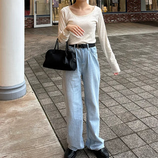 Loose-fit summer denim
