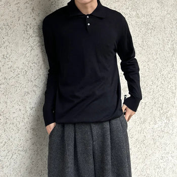 Soft, simple button knit