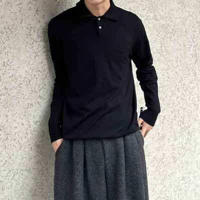 Soft, simple button knit